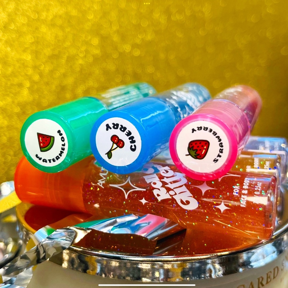 6 Face and body Roll-on glitters